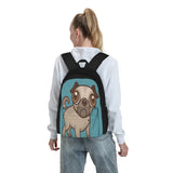 Pug Puppy Cartoon Backpacks Men's Backpacks Bags For Women