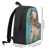 Pug Puppy Cartoon Backpacks Men's Backpacks Bags For Women