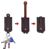 Leather Keychain Wallet Car Key Holder Organizer Case