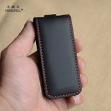 Leather Key Case Holder Car Keychain Storage Bag