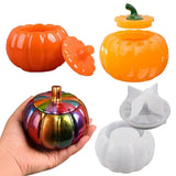 Pumpkin Jar Resin Molds Halloween Epoxy Storage Box Silicone Molds