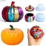 Halloween Pumpkin Jar with Lid Silicone Mold for DIY Crafts