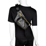 Gothic Punk Shoulder Bag Waist Pack Fanny Pack