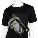 Gothic Punk Shoulder Bag Waist Pack Fanny Pack
