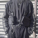 Punk Chest Bag Hip-Hop Tactical Streetwear Waist Pack Unisex