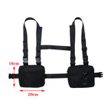 Punk Chest Bag Hip-Hop Tactical Streetwear Waist Pack Unisex