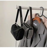 Silver Women Diamonds Tote Bag Rhinestone Shoulder Bags Ladies Clutch Purse