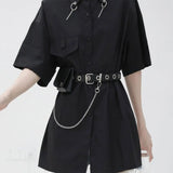 Punk Style Belt Pocket Chain Casual Dress Jeans Waist Bag