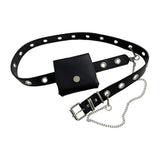 Punk Style Belt Pocket Chain Casual Dress Jeans Waist Bag