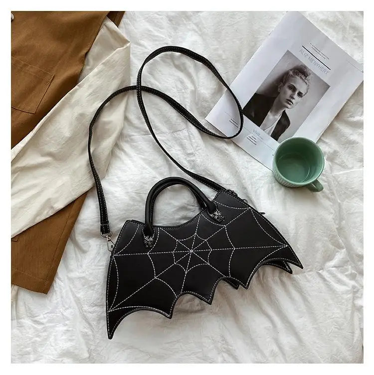 Punk Style Bat Crossbody Bag for Women Funny Shoulder Bag
