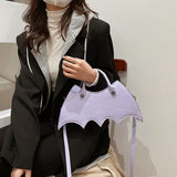 Punk Style Bat Crossbody Bag for Women Funny Shoulder Bag