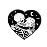 Punk Style Moon Skull Grim Reaper Enamel Lapel Pins