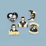 Punk Style Moon Skull Grim Reaper Enamel Lapel Pins