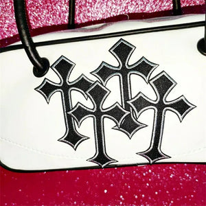 Punk Vintage Totes Women Leather Crossbody Purse Handbags Female Evening Bags