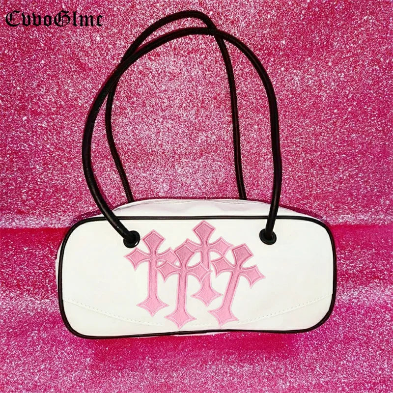 Punk Vintage Totes Women Leather Crossbody Purse Handbags Female Evening Bags