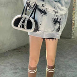 Punk Wool High Capacity Totes Handbags Female Purse Sac A Main Femme Harajuku