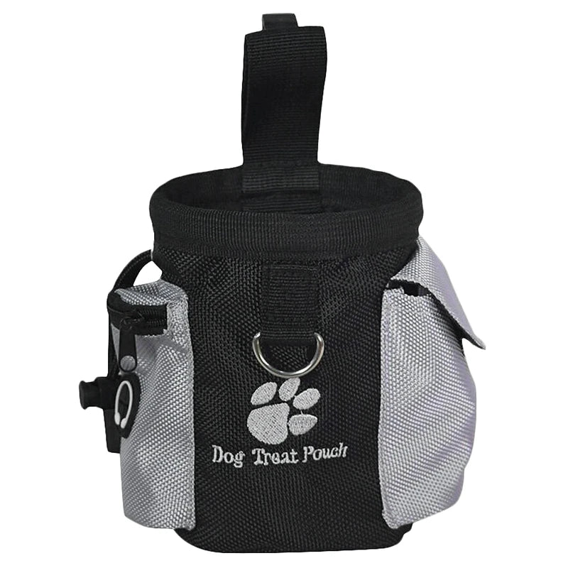 Dog Treat Pouch Training Snack Bag Bait Holder Waist Clip Drawstring Closure, F