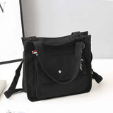 Casual Tote Portable College Girls Student Shoulder Bag Canvas Crossbody