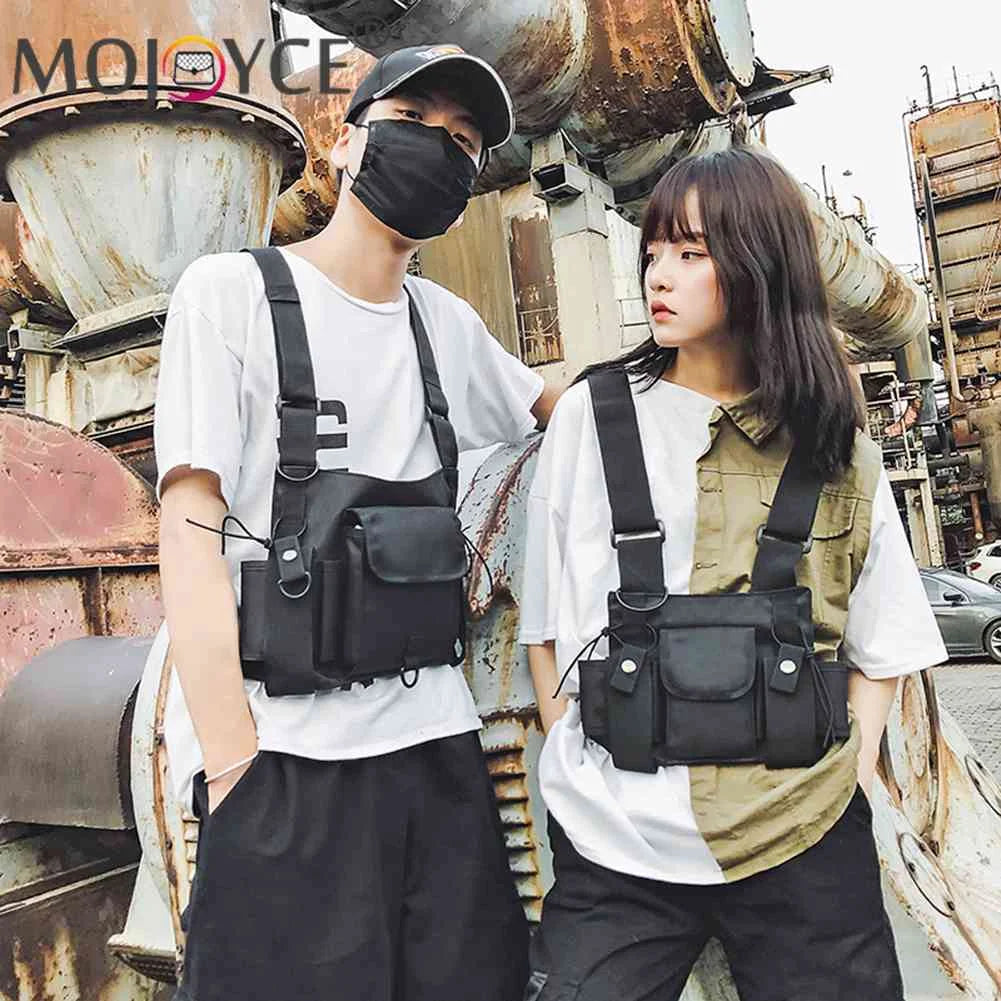 Adjustable Unisex Nylon Waistcoat with Phone Bags