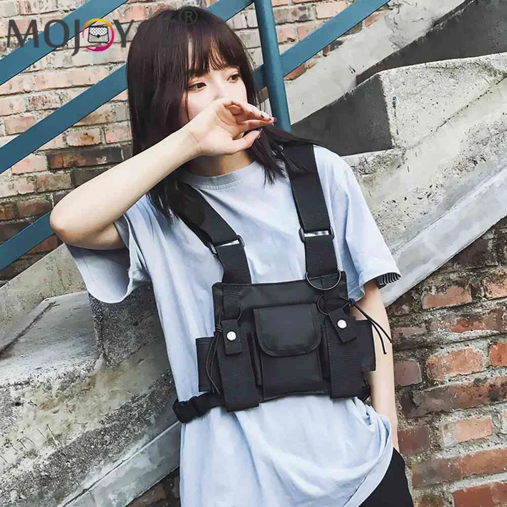 Adjustable Unisex Nylon Waistcoat with Phone Bags