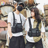 Adjustable Unisex Nylon Waistcoat with Mobile Phone Bag Pair