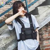 Adjustable Unisex Nylon Waistcoat with Mobile Phone Bag Pair