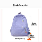 Corduroy Female Backpack Retro Campus Large-capacity Schoolbags