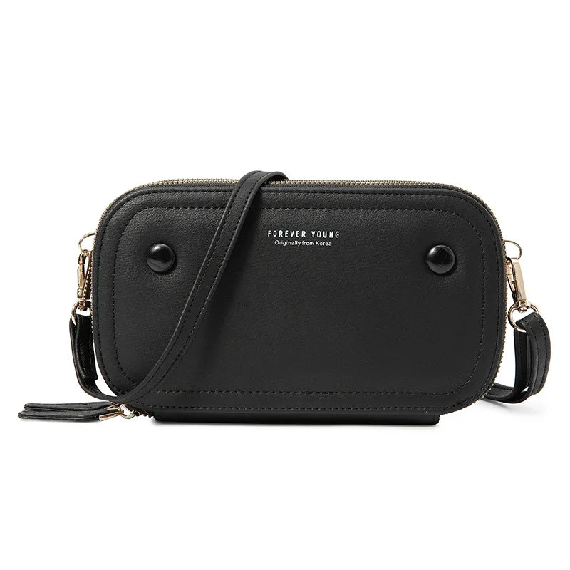 Classic Women Diagonal Purse Large Capacity Mobile Phone Crossbody Bag