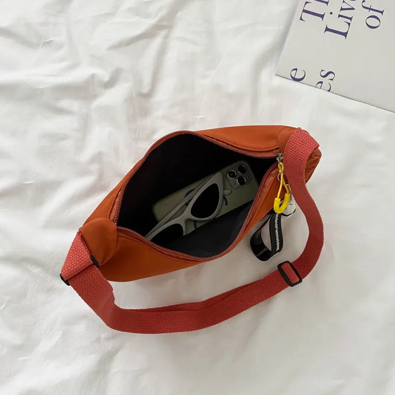 Nylon Crossbody Bag Women Chest Hobos Lightweight Small Shoulder Purse