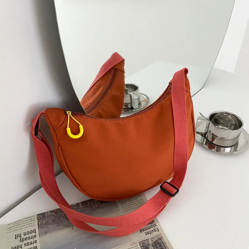 Nylon Crossbody Bag Women Chest Hobos Lightweight Small Shoulder Purse