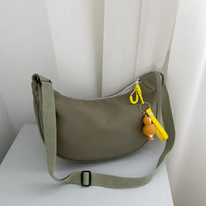 Nylon Crossbody Chest Hobos Bag Small Messenger Bag Underarm Purse