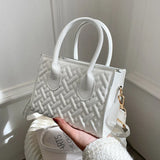 Personality Rhombic One-shoulder Portable Diagonal Bag Handbag Woman