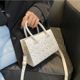 Personality Rhombic One-shoulder Portable Diagonal Bag Handbag Woman