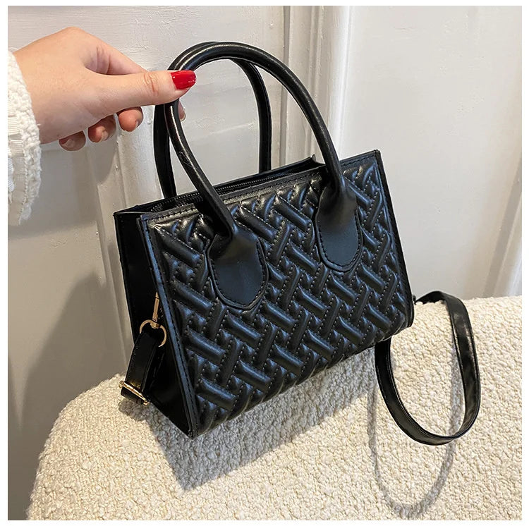 Personality Rhombic One-shoulder Portable Diagonal Bag Handbag Woman