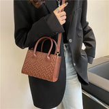 Personality Rhombic One-shoulder Portable Diagonal Bag Handbag Woman