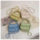 Pure Ladies Shoulder Bag Folds Temperament Versatile Handbag