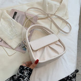 Pure Ladies Shoulder Bag Folds Temperament Versatile Handbag