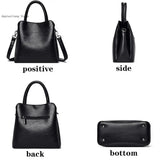 Large-Capacity Casual Shoulder Bag for Women, Leather Handbag