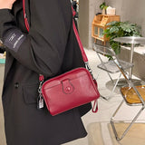Soft Leather Messenger Bag Crossbody Bag Women Handbag