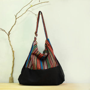 Bohemian Striped Women's Crossbody Messenger Shoulder Bag