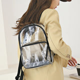 Clear PVC Backpack Women Waterproof Shoulder Bag Casual School Bags