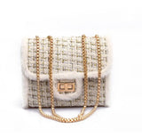 Youth Woolen Edge Women's Shoulder Bag Chain Bag CZ146