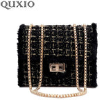Youth Woolen Edge Women's Shoulder Bag Chain Bag CZ146