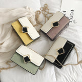 Women's Chain Handbag PU Leather Messenger Bag Large Capacity