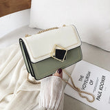Women's Chain Handbag PU Leather Messenger Bag Large Capacity