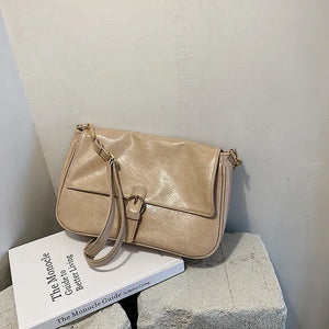 Small PU Shoulder Bag Messenger Bag for Daily Use