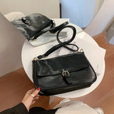 Small PU Shoulder Bag Messenger Bag for Daily Use