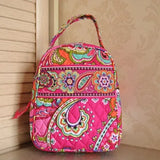 Cotton Zipper Lunch Bag for Women - Convenient Lunch Box Tote
