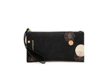 Puretti Women's Long Wallet Zipper Buckle Print