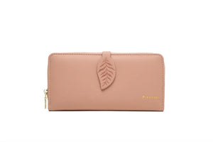 Small Fresh Embroidery Women's Purse with Zipper Closure